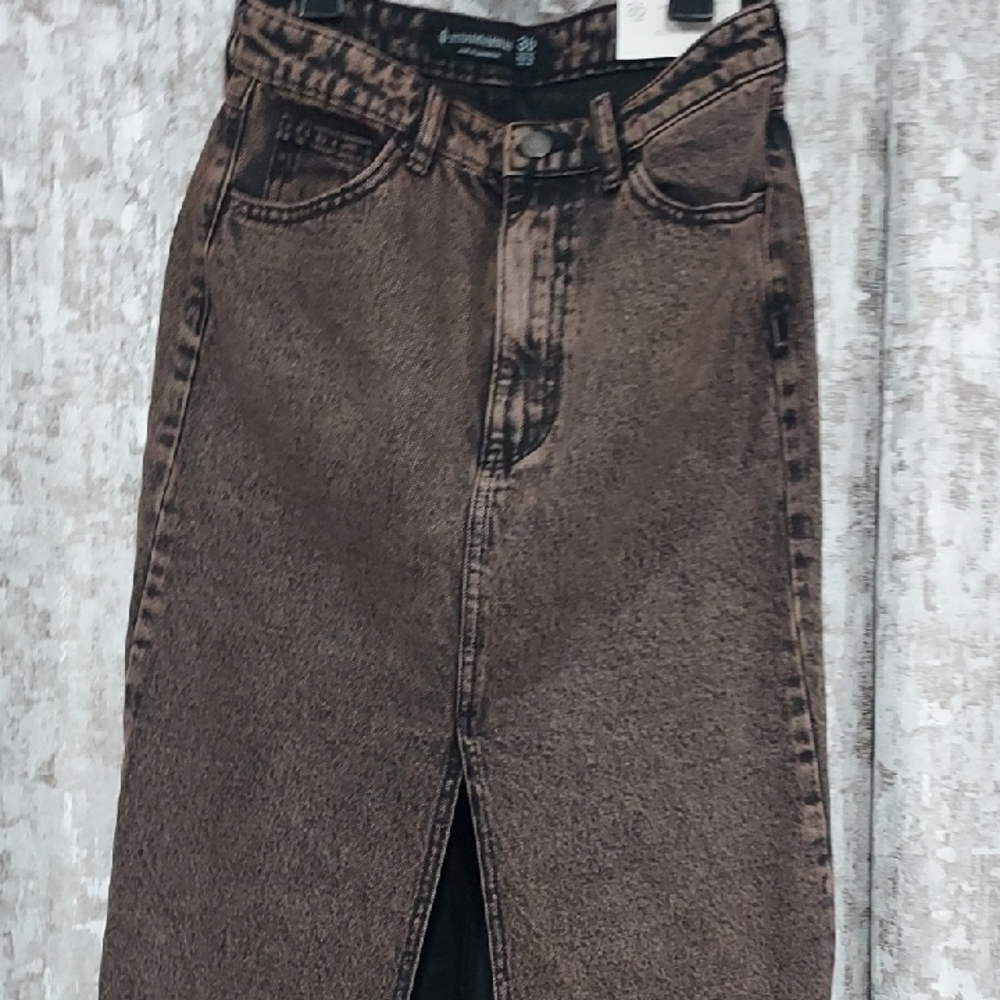 Stradivarius Brown Maxi Skirt